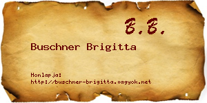 Buschner Brigitta névjegykártya